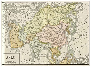 Asia 1892 Map