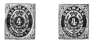 Denmark Stamps 1870 figure types