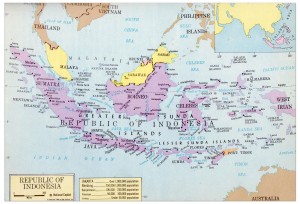 1965 Map of Indonesia