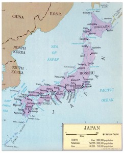 1965 Map of Japan