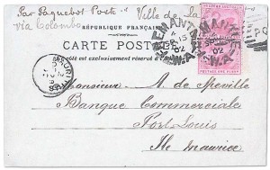 1902 Postcard St-Louis Mauritius